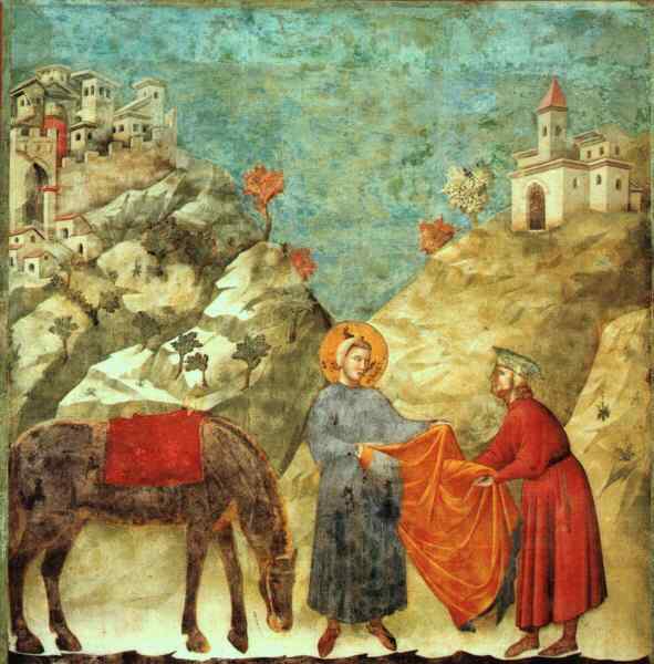 Giotto, St. Francis Giving His Mantle to a Poor Man